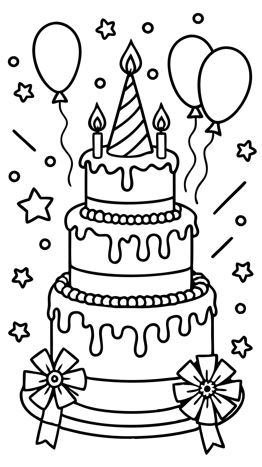 free coloring pages birthday